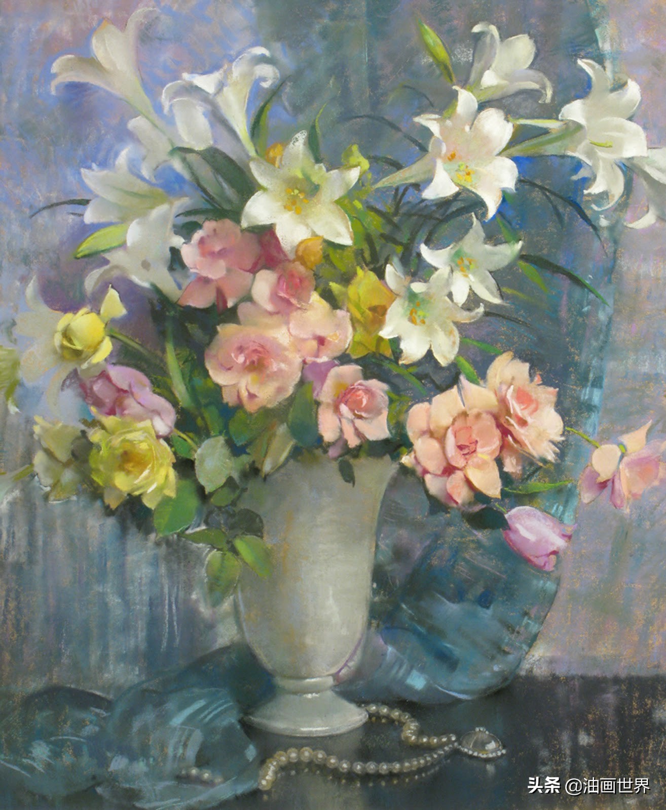 英国画家安妮静物花卉,美国女画家简莱特曼花卉作品