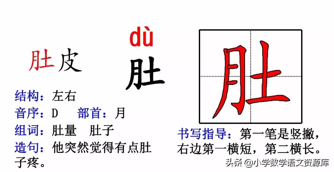 二年级上册生字部首组词造句表格,二年级上册生字偏旁部首造句