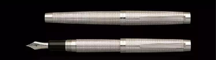 platinum按压式钢笔开箱,platinum白金笔