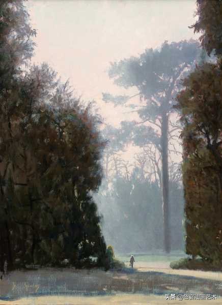 现代风景油画高清大图,后现代油画素材