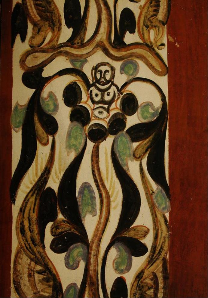 敦煌428窟介绍,敦煌329窟壁画飞天图