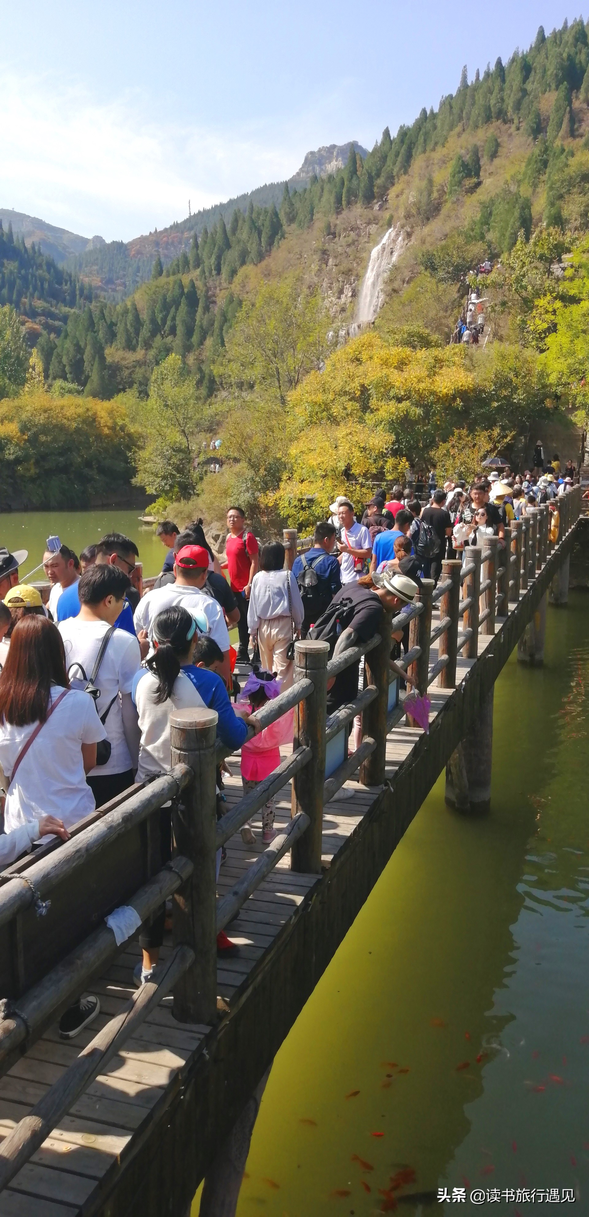 青州黄花溪秋色风景图片,潍坊青州的旅游景点黄花溪一日游