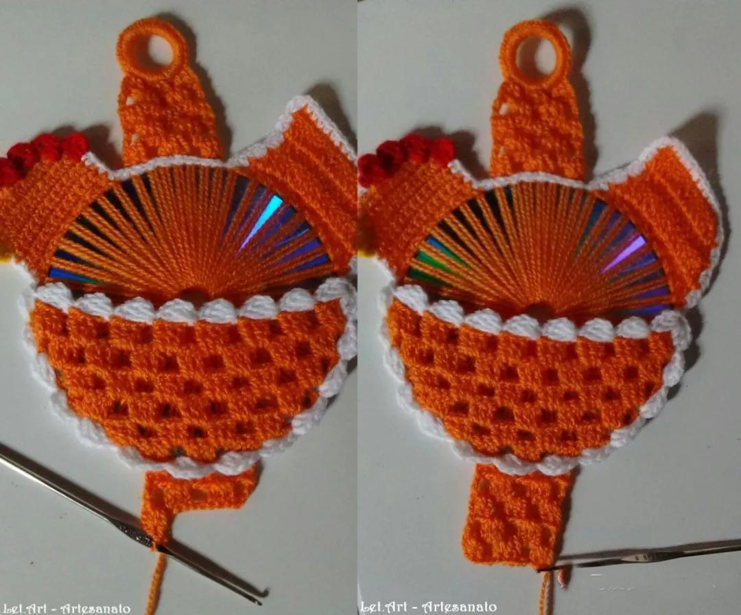 废旧光盘钩针收纳,可以钩什么物件好看又实用