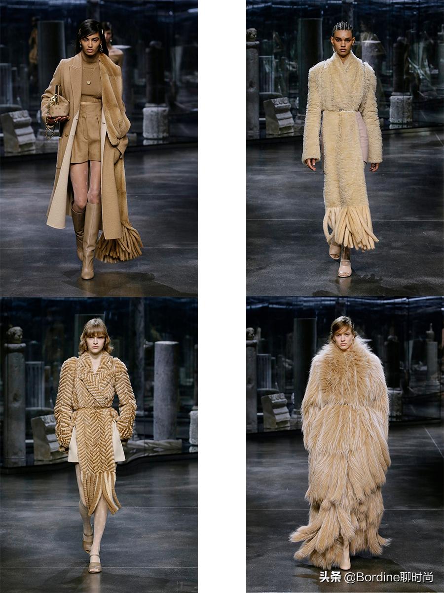 Fendi2021秋冬，芬迪，传承的优雅，简单轮廓中更为潮流时尚