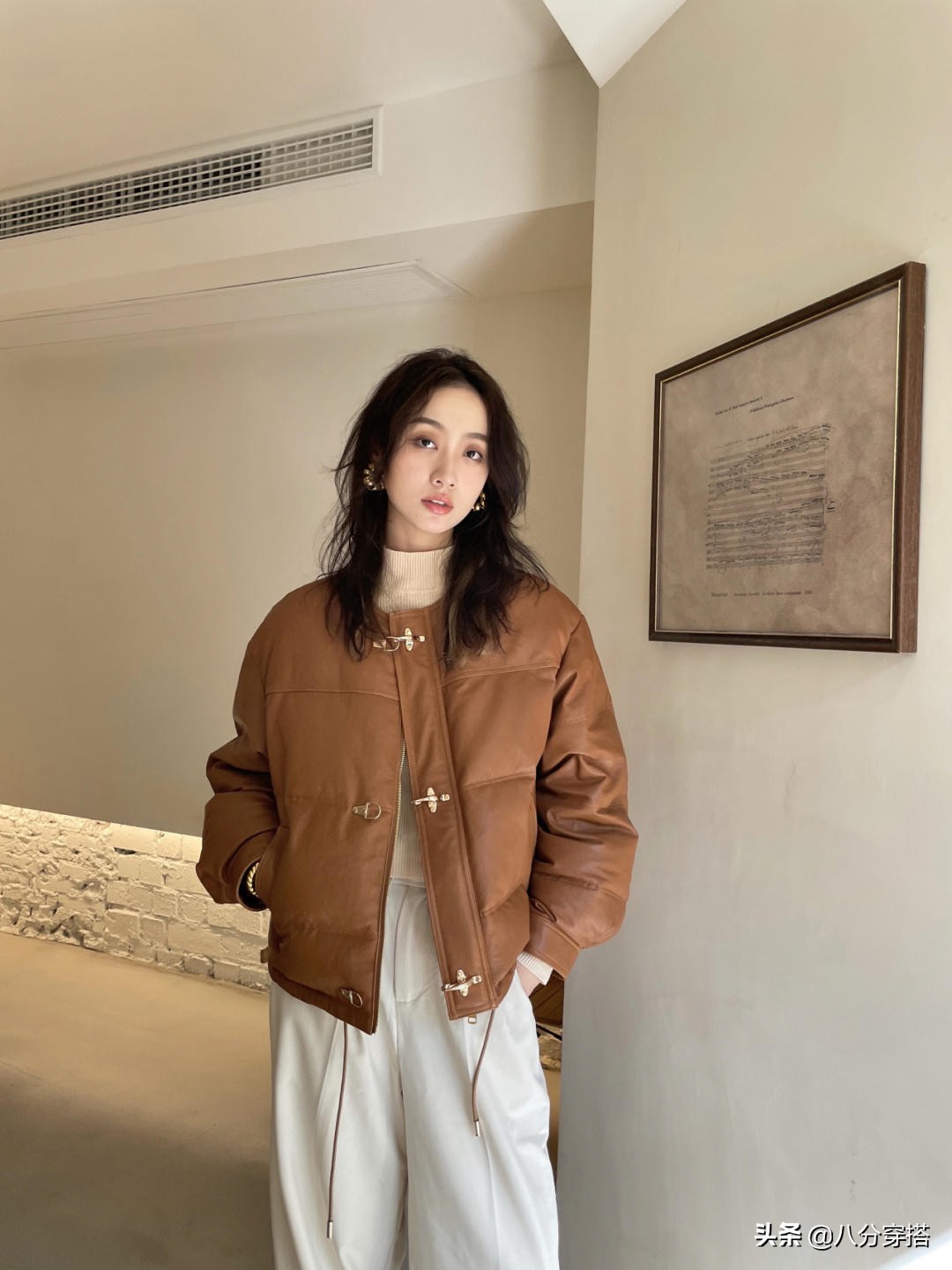 高级羽绒防寒风,冬季复古高级感穿搭羽绒服