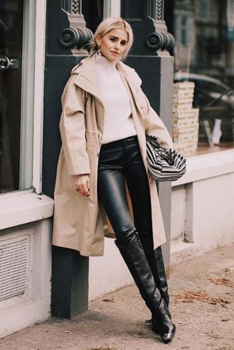 冬季显瘦裤子配靴子,现在还流行打底裤配靴子吗