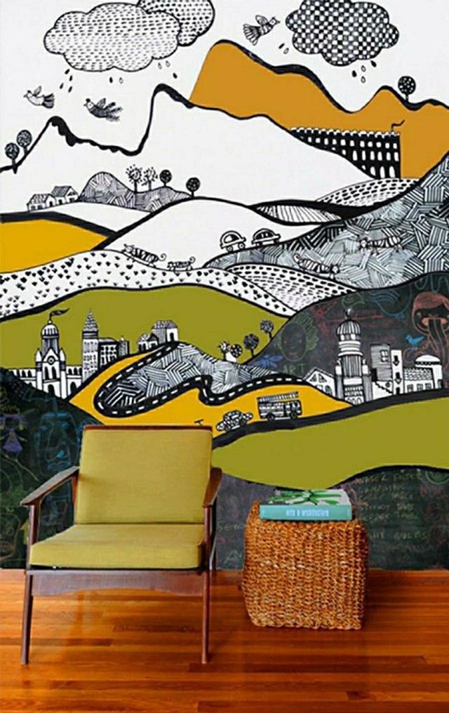 手绘墙绘必看,简单手绘墙绘