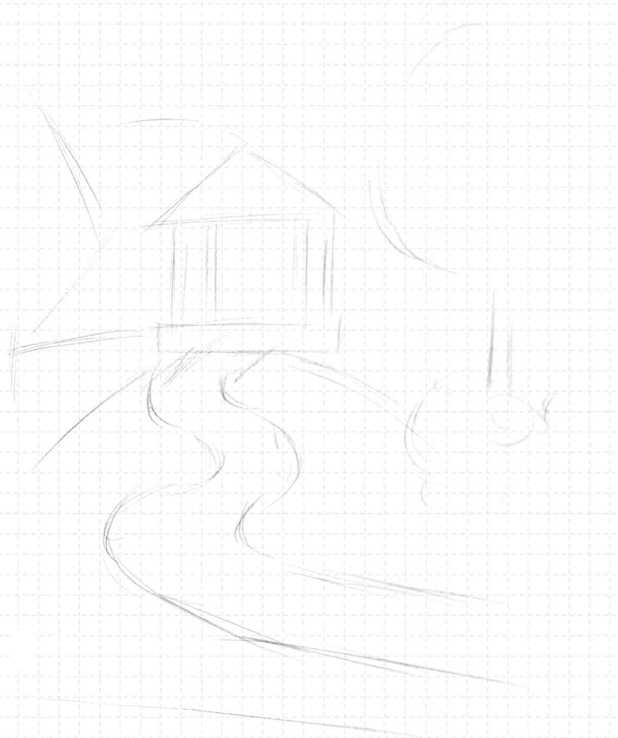 速写风景画临摹步骤图,速写初学者入门的基础风景画