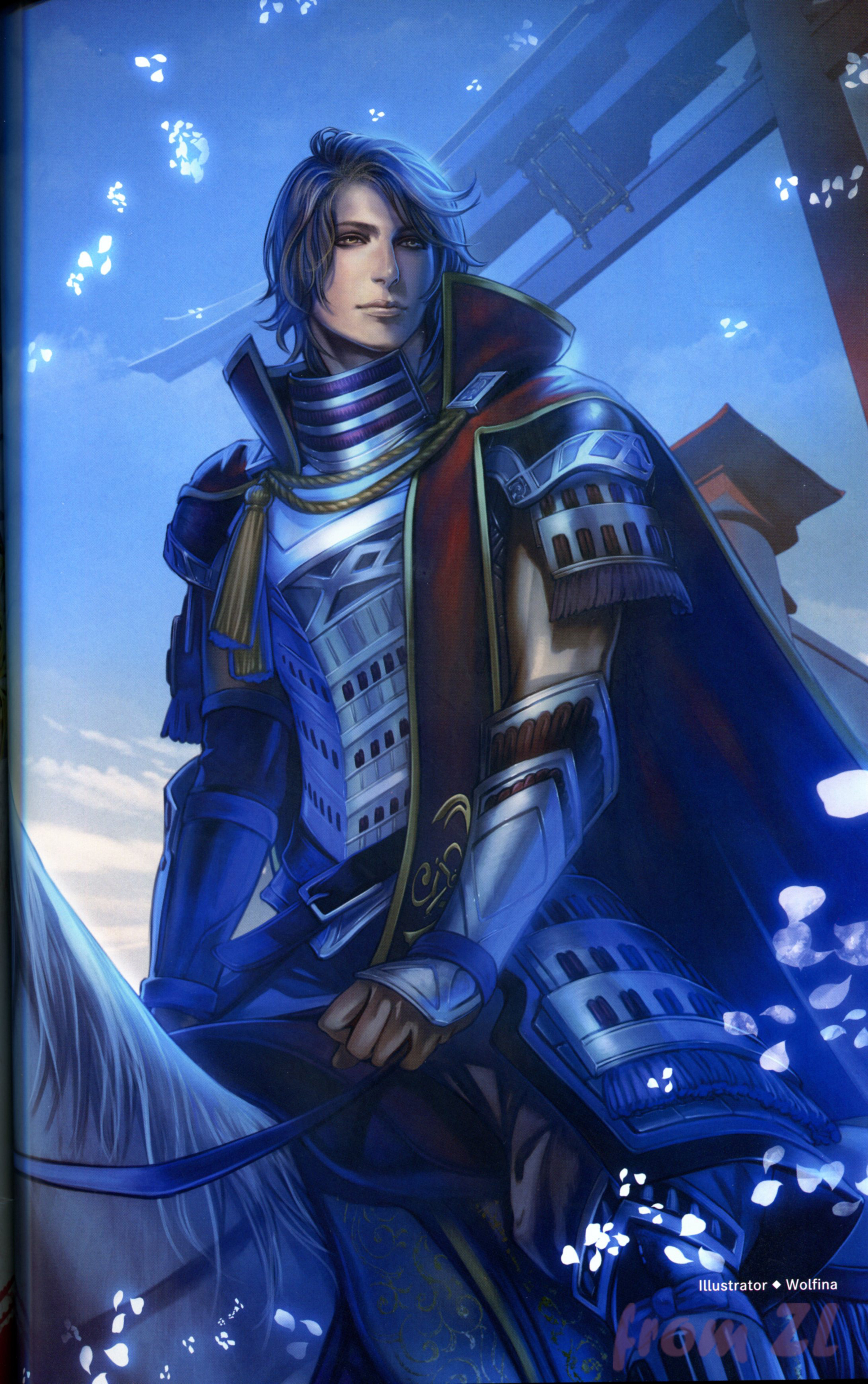 战国无双4设定角色原画集，神无双极意55名武将CG插画壁纸欣赏