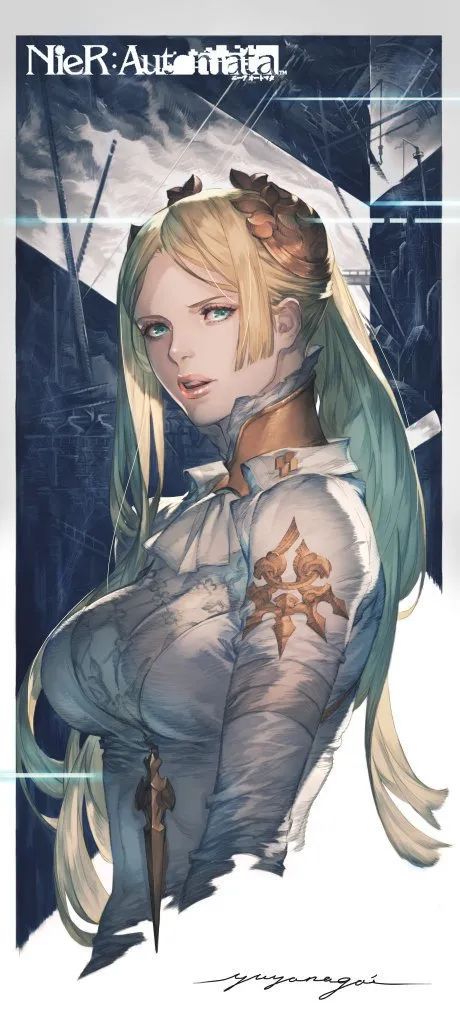 「绘画参考」​​​尼尔机械纪元画师永井悠也笔下游戏角色作品