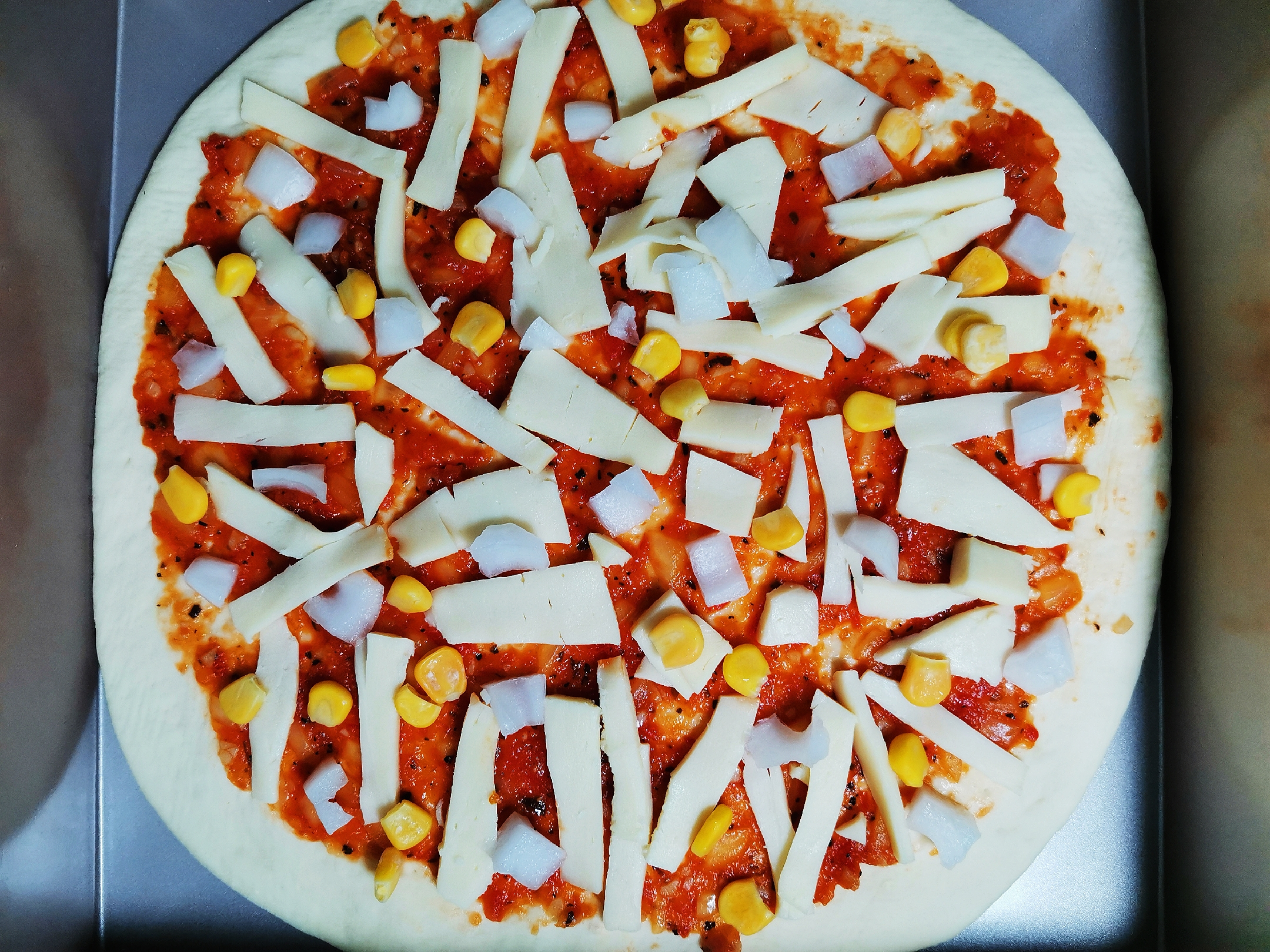 空气炸锅家庭自制版披萨怎么做,自制披萨的家常做法空气炸锅