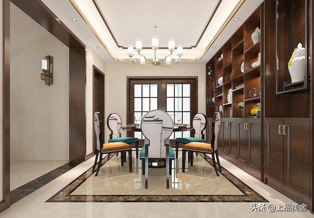 新中式复式沙发背景墙极简高级感,挑高意式极简沙发背景墙高级感