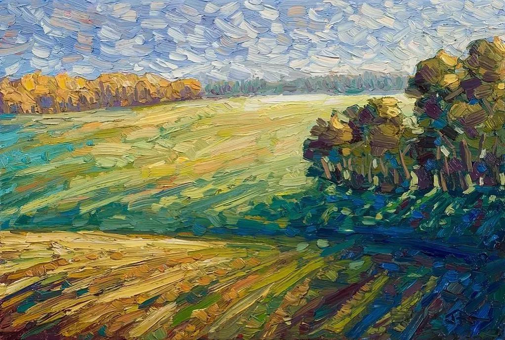 唯美壮丽的印象派风景油画,意境优美的古典风景油画欣赏