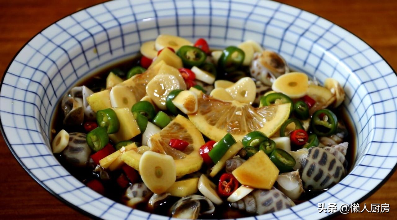 柠檬酸辣花螺,最简单盐焗花螺