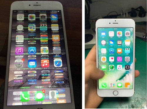 iphone6splus内屏碎了花屏,iphone6splus换屏幕多少钱
