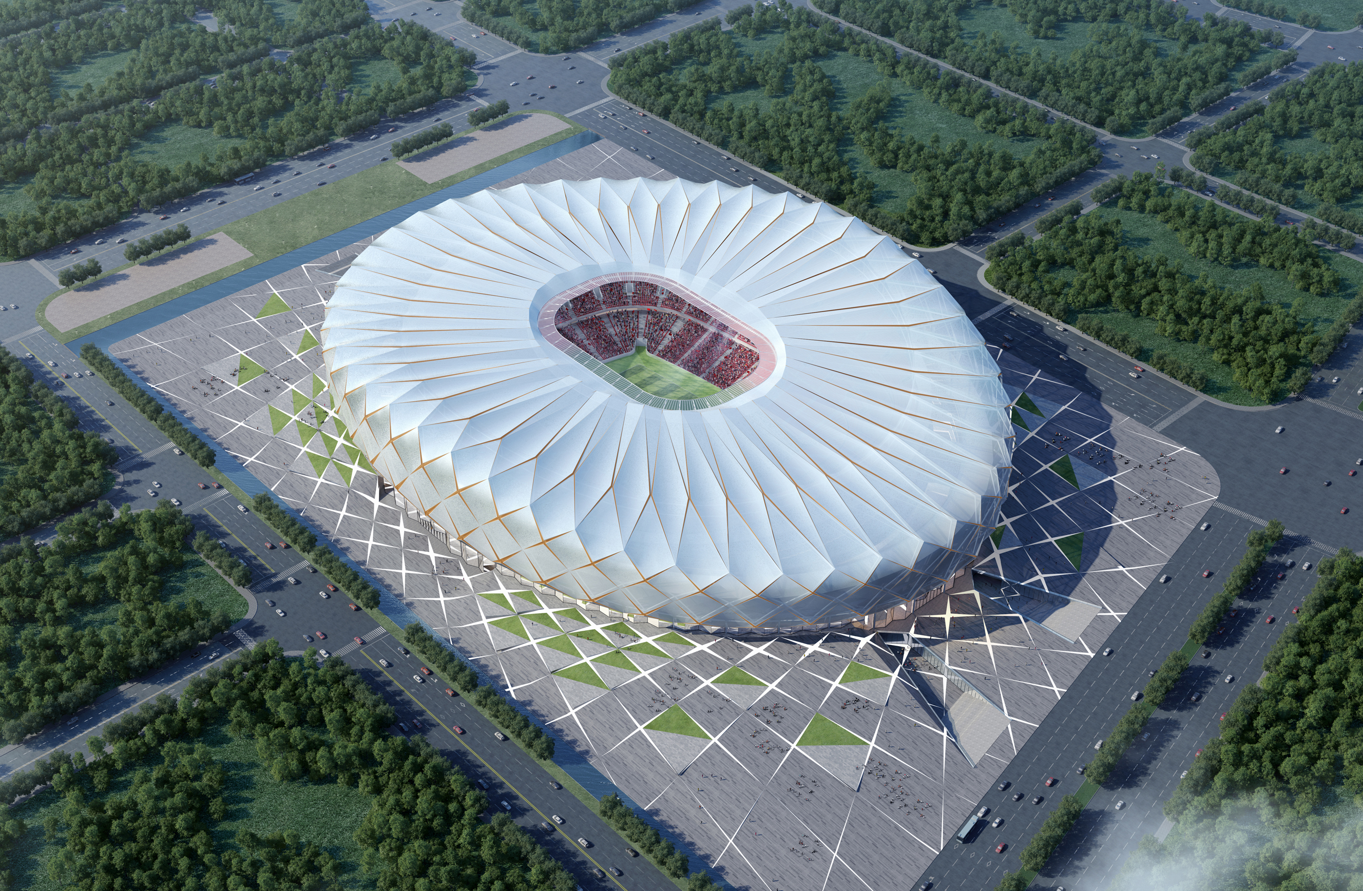 恒大新球场六个设计方案,恒大球场六套设计图