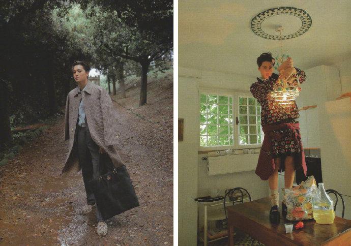 exo金钟仁的红西装图片大全,exo金钟仁品牌穿搭杂志拍摄