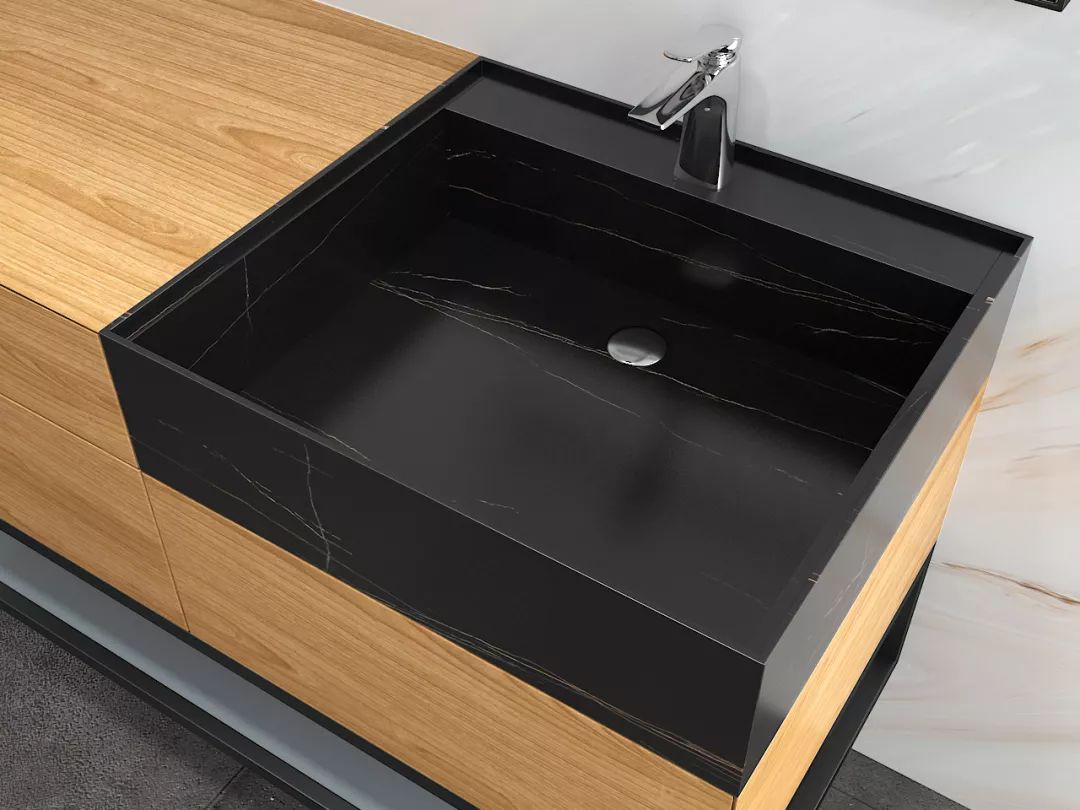 新式的岩板浴室柜物美价廉,最新浴室岩板柜