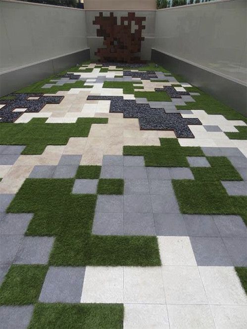 别墅花园铺贴石板效果图,别墅大理石地面怎么铺