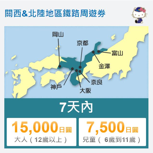 日本铁路套票价格表,日本铁道套票