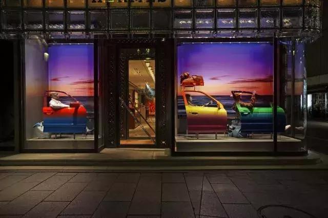 2016年成都爱马仕橱窗,爱马仕东京银座橱窗设计