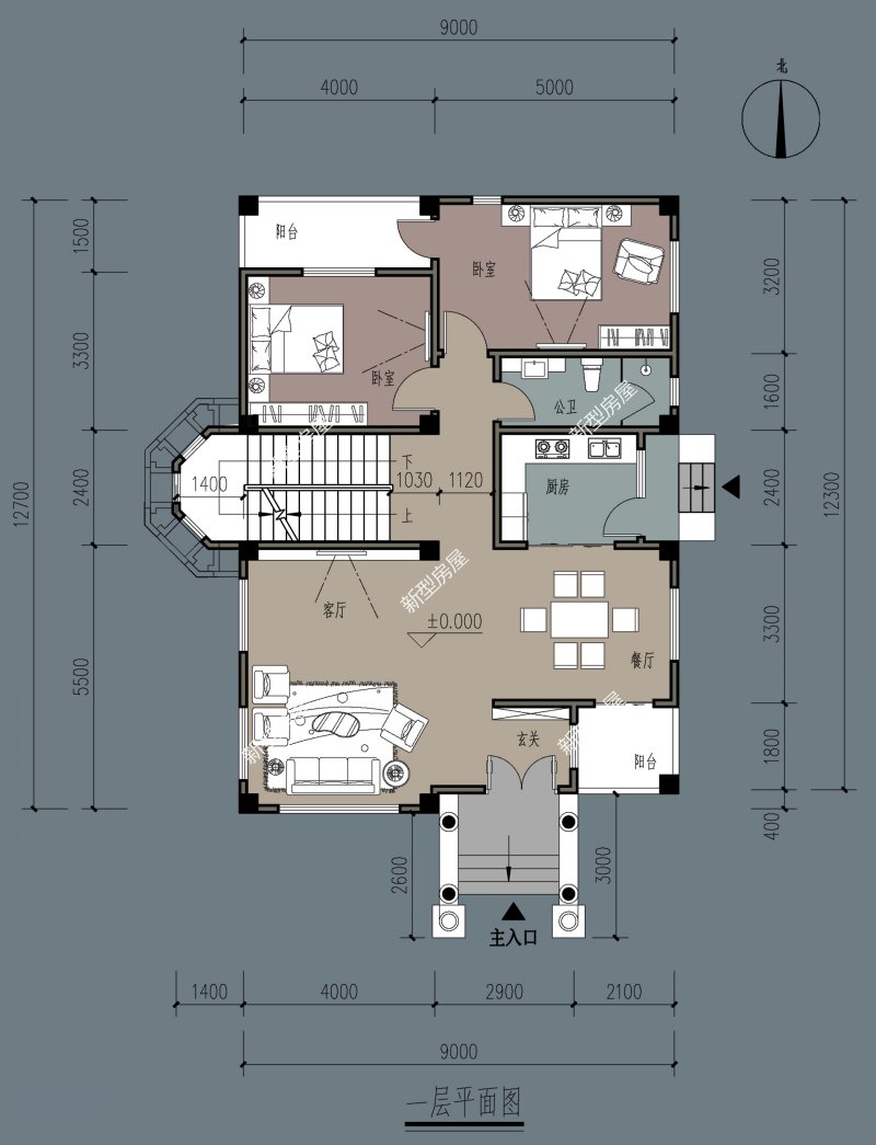 自建房欧式风格门头,农村住宅门头欧式