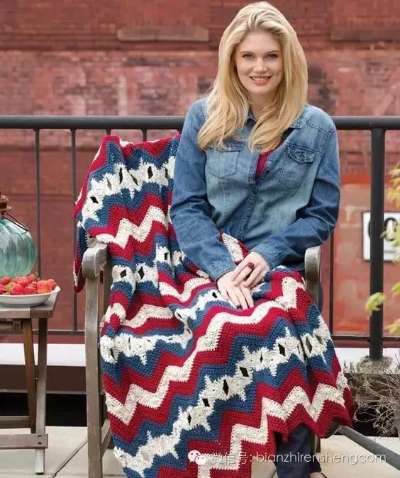 各种毛线毯的编织教程,手工毛线毯编织