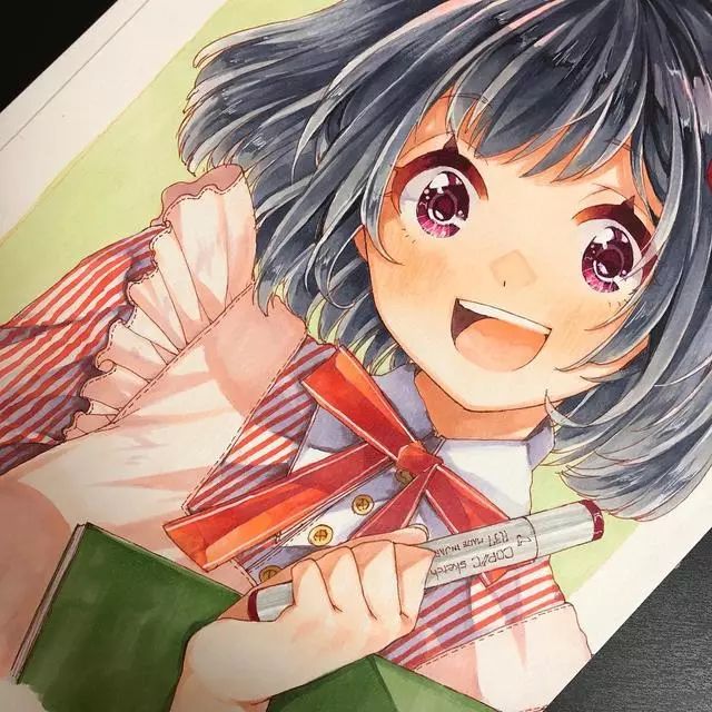 马克笔手绘画动漫,马克笔手绘动漫临摹素材