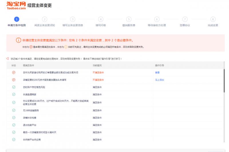 淘宝店过户接收人条件,淘宝店过户要满足什么条件