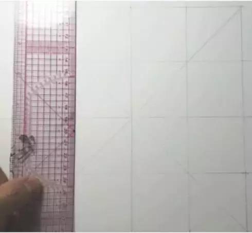 素描九宫格横向式构图技巧,素描九宫格画法步骤图