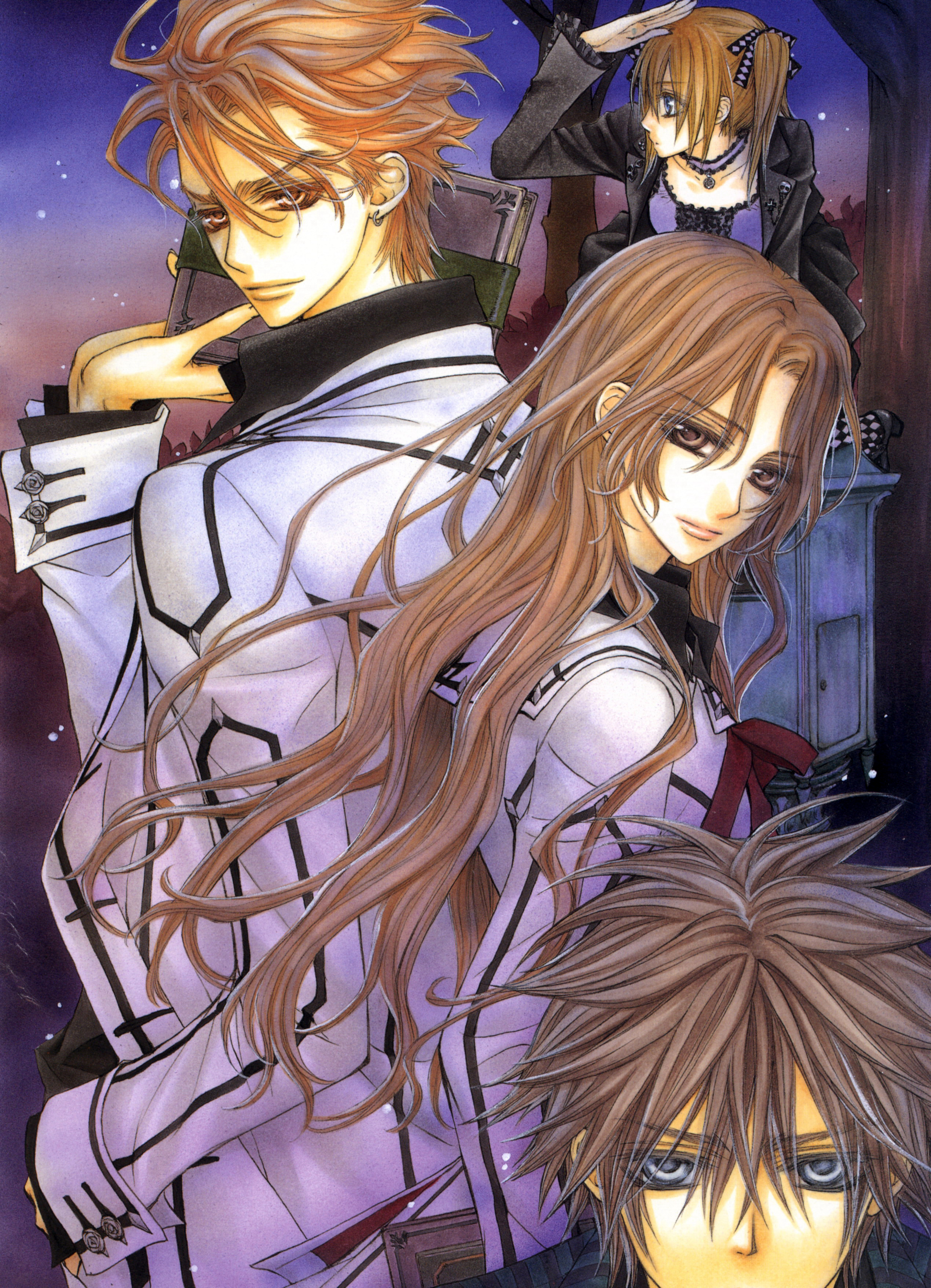 暗黑风吸血鬼动漫图片,吸血鬼骑士漫画手绘