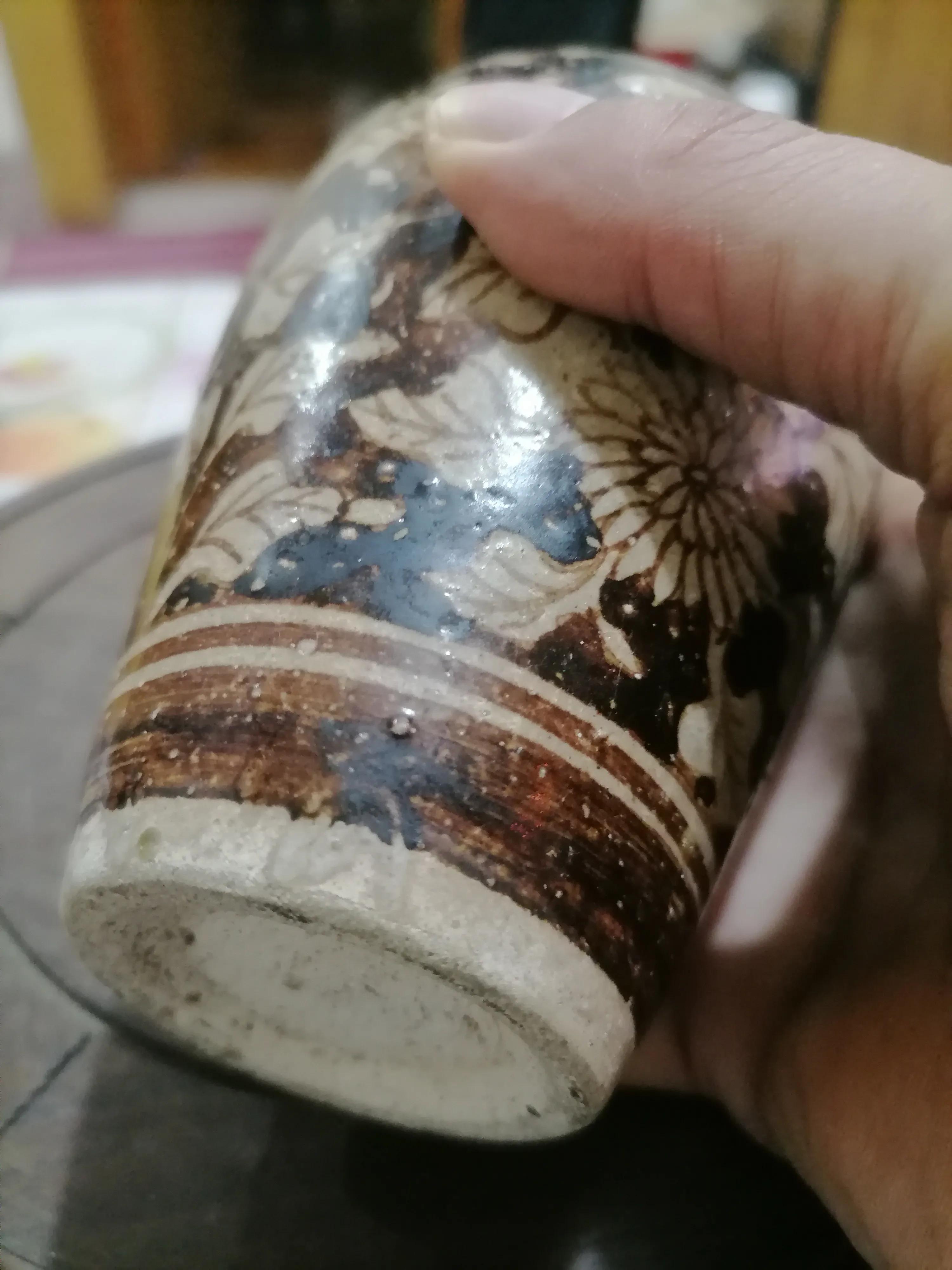 宋吉州窑牡丹纹大梅瓶图片,宋代吉州窑弦纹瓶图片