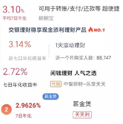 余额宝七天年化2.3%是什么,银行3.45%利率和余额宝哪个收益高