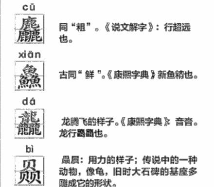带有三叠字的生僻字有哪些,这些三叠字大家都认识吗