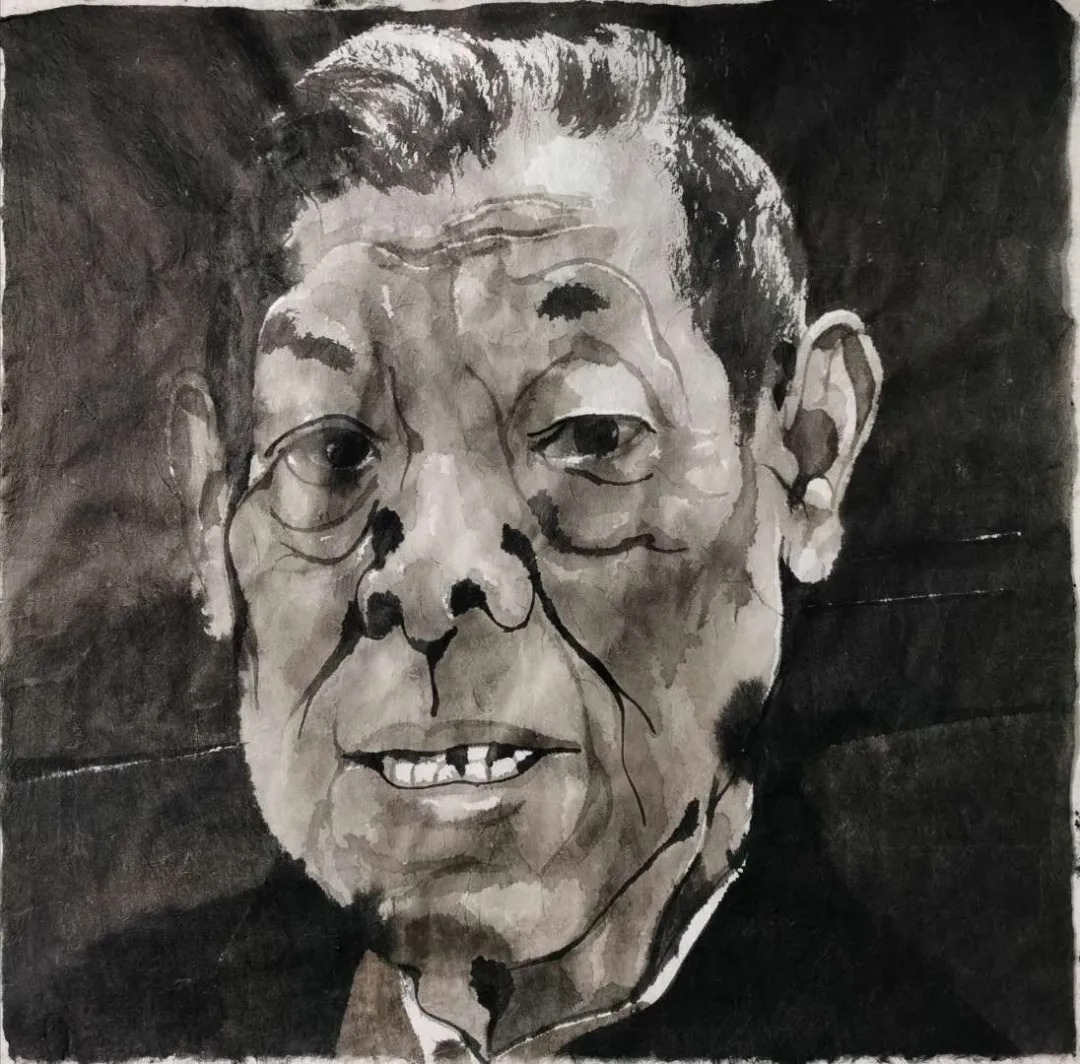 方增先水墨人物画作品欣赏图文,方力钧画自然风景