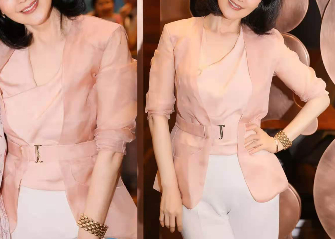 轻盈浪漫,裸粉色法式