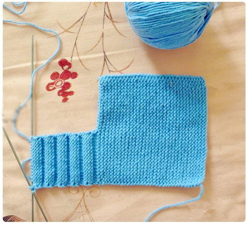 温暖又好看的宝宝毛线鞋编织,爱心棒针棉拖鞋的编织教程