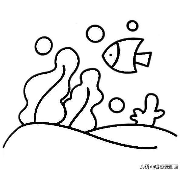 儿童公园简笔画彩色场景风景人物,幼儿风景简笔画大全最简单漂亮