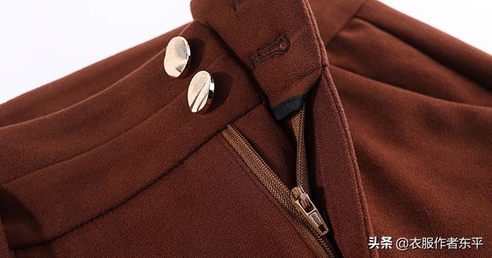 前后都能穿的阔腿裤的裁剪方法,高腰阔腿裤裁剪公式及图解