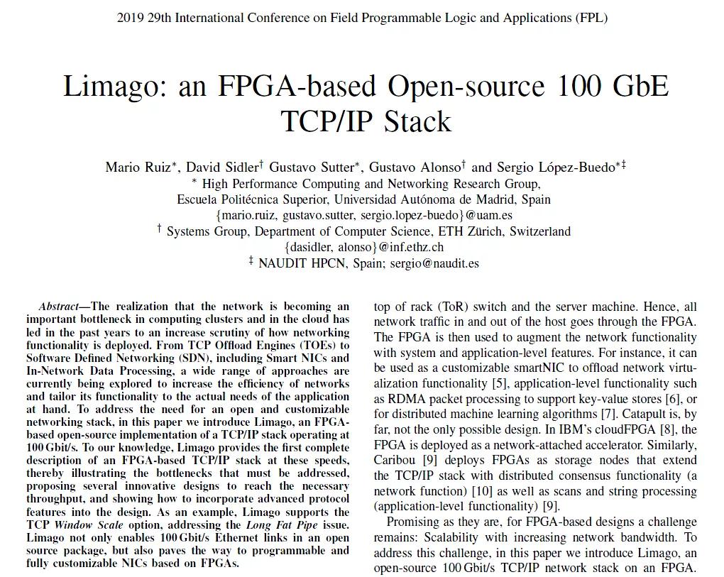 业界第一个真正意义上开源100GbpsNICCorundum介绍