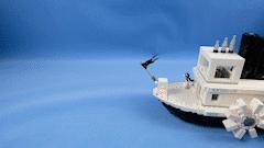 乐高米奇蒸汽船开箱,乐高威利号汽船价格