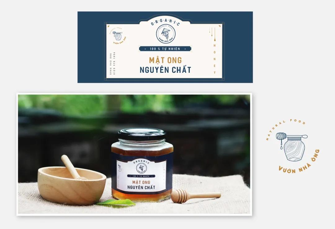 蜂蜜插画包装设计创意,高端蜂蜜产品包装设计