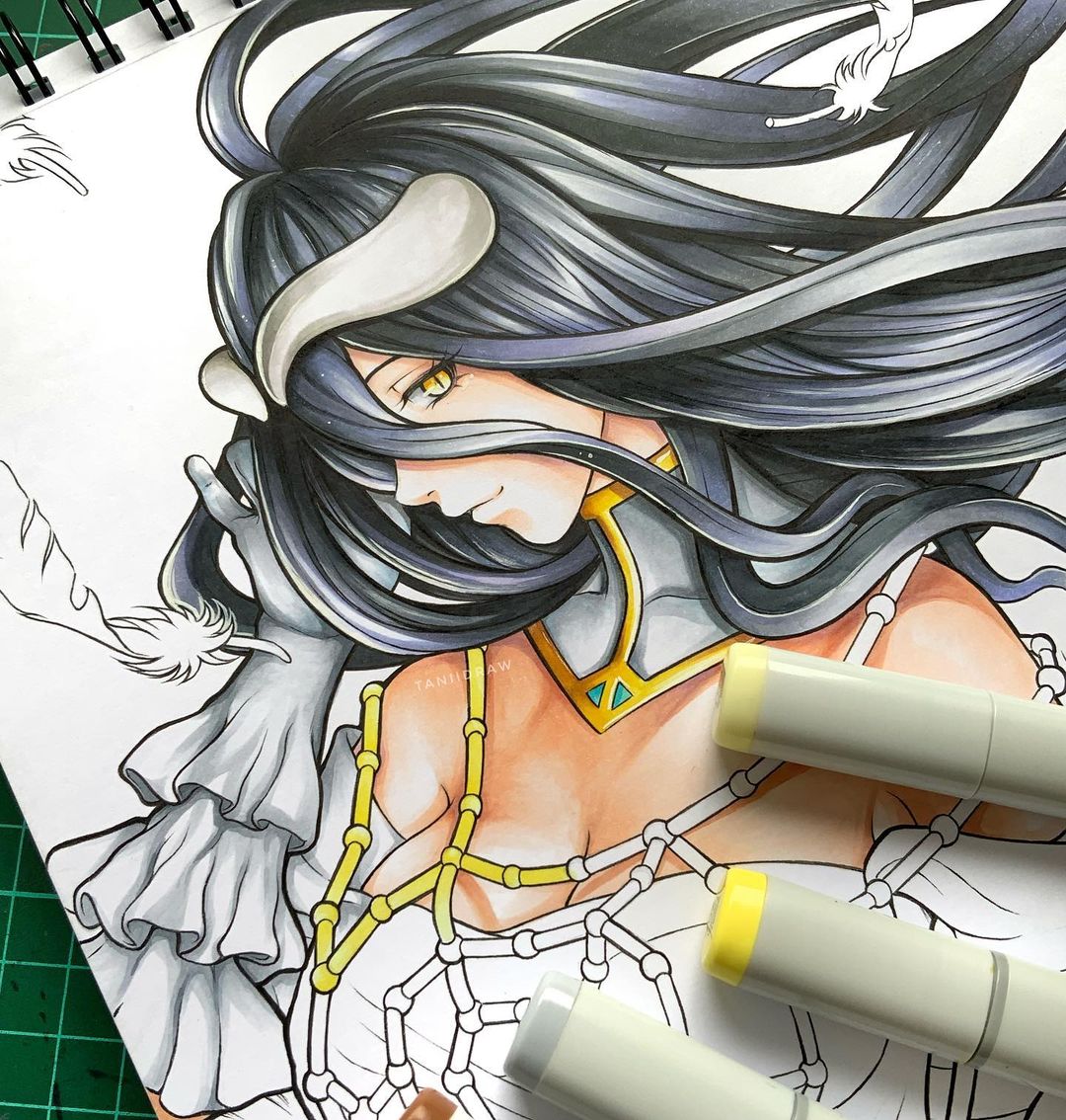 动漫60色马克笔画可爱动漫人物,touchmark马克笔手绘动漫