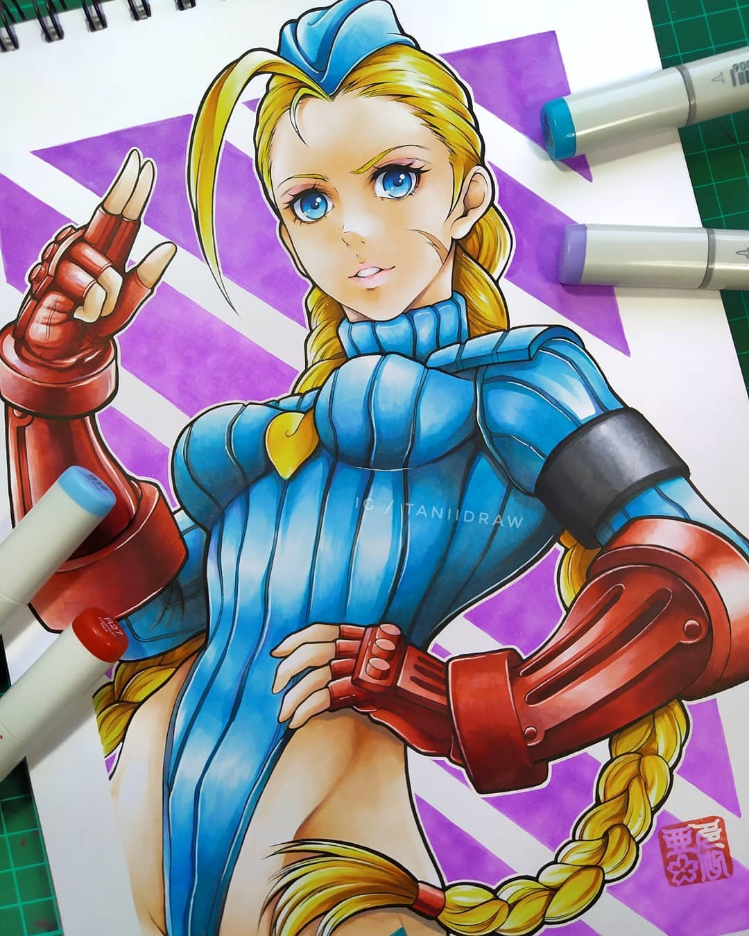 动漫60色马克笔画可爱动漫人物,touchmark马克笔手绘动漫