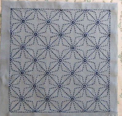 刺子绣入门针法教程,刺绣针法结粒绣教程