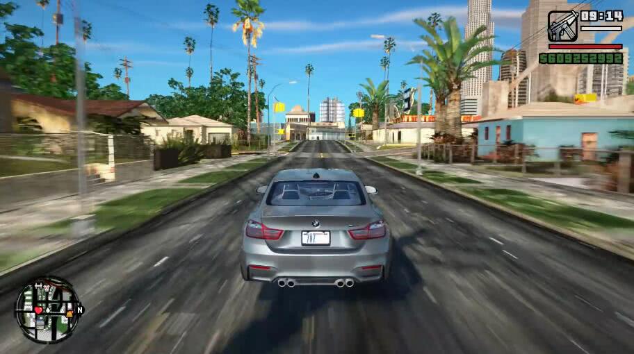 用性能怪兽体验《GTASA》重置版,CJ的手终于分开了!