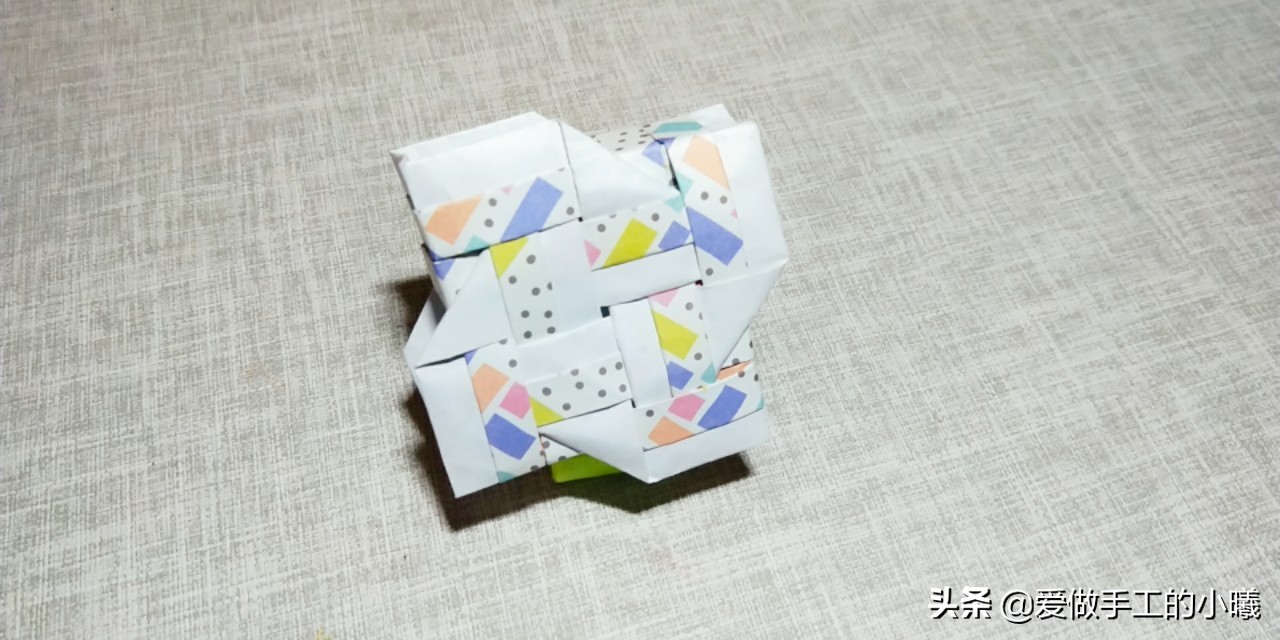 折纸小狗立体折纸模板,折纸立体组合画作品