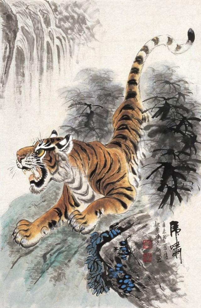 画坛“鱼虎双王”——他画鱼,鱼活;他画虎,虎威