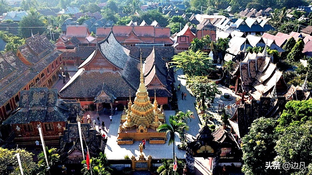 西双版纳澜沧江边美景如画,西双版纳空中夜景