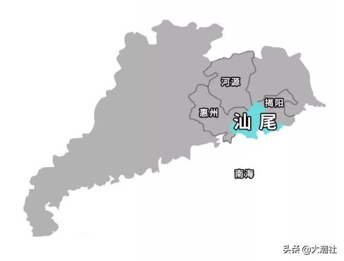 潮汕地区汕尾地图全图,潮汕有多少地方是汕尾的